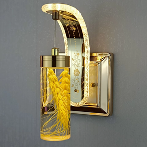 Hiện Đại Tường Nhỏ Ánh Sáng Đèn Nhà Máy Bán Buôn Bán Hot Thiết Kế Mới Hoa Khô Acrylic Tường Khung Đèn LED Nguồn - Product Image 3