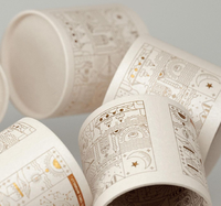 Emballage de bougie de luxe 100% recyclé, écologique, tube en papier rond personnalisé, emballage cylindrique cosmétique