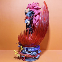 Figura de acción de PVC de Goku Super Saiyajin Gigante de 45 cm, color rojo melocotón, modelo de anime japonés, estatua decorativa, venta al por mayor