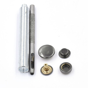 10 Bộ ốc vít bằng đồng thau + dụng cụ đinh tán da may Snaps nút áo khoác chất lượng tốt vô hình môi trường - Product Image 3