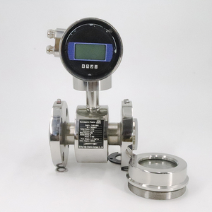 Débitmètre numérique haute pression en acier inoxydable OEM, haute précision, connectivité à bride pour fluides aqueux / utilise la loi de Faraday - Product Image 2
