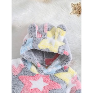 Set Felpa con Cappuccio in Pile per Ragazze: Completo Invernale Caldo con Felpa e Pantaloni, Set 2 Pezzi per Bambini - Product Image 3