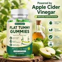 Gomitas de Vinagre de Sidra de Manzana de Marca Privada OEM, 60 Unidades, Control de Peso, Apoyo Digestivo, Fabricante de Suplementos Dietéticos de ACV
