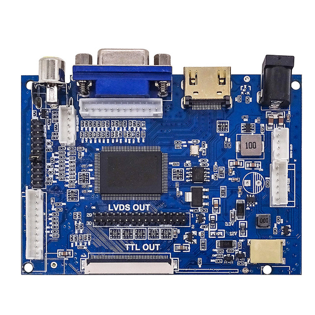 AT070TN90/92/94 LCD driver board 50PIN LCD TTL LVDS controller board