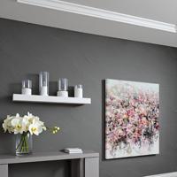 Peinture à l'huile florale abstraite moderne sur toile texturée, art mural pour le salon, décoration intérieure