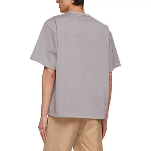 Wholesale Streetwear Custom Screen Printed T Shirts Manufacturer Heavyweight 240 Gsm 100% Cotton Boxy Cropped T Shirt Men