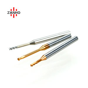 ZANHO personalizzabile ODM/OEM carburo di tungsteno 2-flauto collo lungo quadrato a sfera naso fresa CNC fresa per acciaio alluminio - Product Image 2