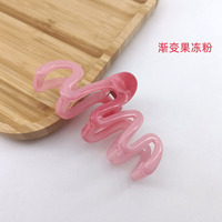Coloré fleur requin pince cheveux griffe 8cm doux fille cheveux accessoires porte-queue de cheval Clips mâchoire Barrettes pour les filles