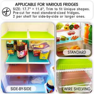Washable Mats Covers Pads Home KitchenOrganization Top Freezer Shelf Wire Shelving <strong>Cupboard</strong> Cabinet Drawer Refrigerator <strong>Liners</strong> - Product Image 6