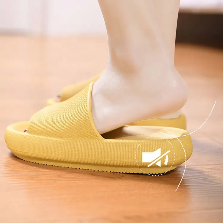 Anti Slip Mute รองเท้าแตะชายหาด,รองเท้าแตะสำหรับผู้หญิงพื้นรองเท้าหนานุ่มพื้นรองเท้า EVA สำหรับใส่กลางแจ้งในฤดูร้อน