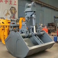 Godet de préhension hydraulique électrique pour matériaux en vrac, grappin à quatre cordes pour utilisation portuaire, grappin pour marchandises en vrac