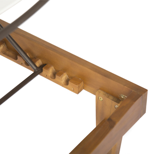 Chaise longue en bois avec dossier réglable, transat <span class=keywords><strong>de</strong></span> jardin, piscine, patio, lit <span class=keywords><strong>de</strong></span> repos pour la cour, la plage, l'hôtel - Product Image 5