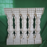 Moldes de Plástico ABS Resistentes y Duraderos Reazone para Balaustres de Hormigón, Proceso de Fundición en Sitio, Modelo RZCL, Moldes Decorativos para Pasamanos de Exterior