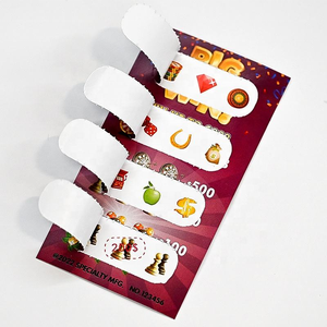 Billets de <span class=keywords><strong>Bingo</strong></span> Personnalisés à Déchirer et Billets de Loterie à Ouverture Instantanée avec Impression de Données Variables - Product Image 2