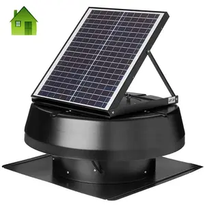 vent tool hot selling Solar Panel attic fan roof mounted industrial exhaust fan with dc motor solar panel roof vent R