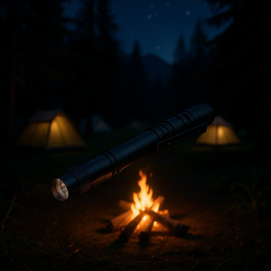 Lampe de poche LED 100 Lumens, batterie AAA, alliage d'aluminium, avec clip, pour éclairage de camping et de randonnée - Product Image 2