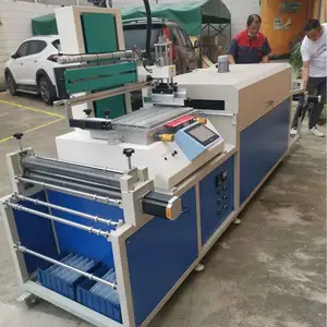 Fully Automatic Roll to Roll Textile Satin Label Screen Printing Machine For Cotton Seat Belt Elastic Twill Tape