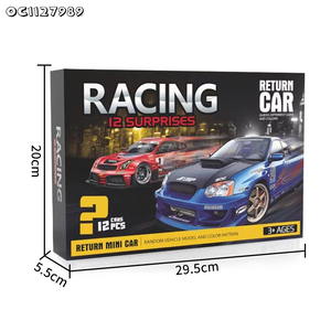 12 pezzi per <span class=keywords><strong>bambini</strong></span> in metallo pressofuso, modello di auto da corsa, scatola personalizzata per ciechi, scatola regalo a sorpresa per <span class=keywords><strong>bambini</strong></span> - Product Image 6