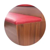 Chaise de salle à manger commerciale en bois avec siège en carton, siège en carton multi-usages