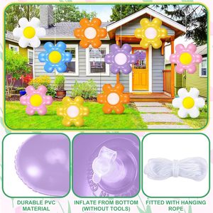 PVC Inflatable Daisy Balloons Flower Shape Durable Party Decor For Birthday Wedding Celebrations - Product Image 3