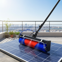Brosse rotative de nettoyage de panneaux solaires MULTIFIT D02 3.5M, brosse de nettoyage rotative pour modules photovoltaïques pour l'entretien des fermes solaires