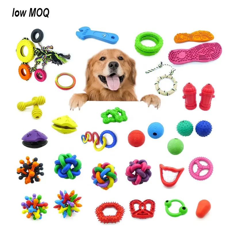 Juguetes Para Perros Pet Mastigar Brinquedos Factory Custom all'ingrosso Pet Pet Chew Toys Ball Dog Interactive gompette Dog Bone