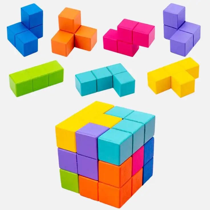 Cubo <span class=keywords><strong>di</strong></span> colore <span class=keywords><strong>puzzle</strong></span> blocchi soma supporti didattici allenamento <span class=keywords><strong>di</strong></span> pensiero