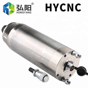 Hqd GDK125-18-24Z/5.5 5.5KW 125 Mét er25 380V đá khắc động cơ trục chính làm mát bằng nước - Product Image 5