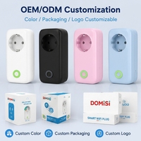 Enchufe Inteligente WiFi con Medidor de Electricidad Tuya, Monitoreo de Consumo de Energía en Tiempo Real, Estadísticas de Energía, Temporizador, OEM, ODM