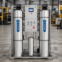 Système de filtration d'eau par osmose inverse commercial, cuve sous pression, moteur 1000L/H, haute capacité, pour l'eau potable
