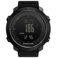 Jam Tangan Pintar Olahraga Luar Ruangan Kustom Tahan Air Tali Karet Multi-Fungsi Altimeter Barometer Kompas Termometer Mendaki Berenang