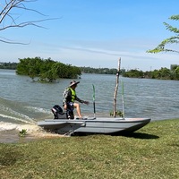 Nouveau design 2025 – Bateau de pêche pliable en PE pour 4-6 personnes, 2,2m-3,8m, segmentable, portable et détachable