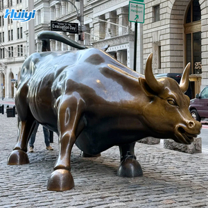 Açık bahçe metal bakır boğa heykeli, satılık büyük el sanatları bronz boğa - Product Image 2