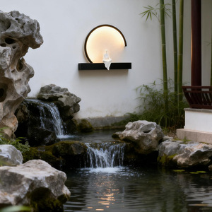 Chinese <b>Zen</b> Wall Lamp Acrylic LED 45x34cm 67x51cm For Bedroom Tea Room Hallway Decorative Lighting - Product Image 1