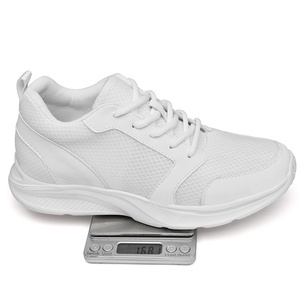 Nouvelles baskets d'été pour hommes, style mode, à coupe basse, en maille respirante, avec talonnette invisible de 8 cm, légères, pour la course et les étudiants - Product Image 3