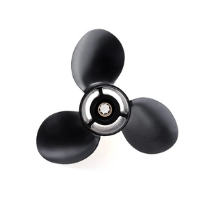 9.25x9 48-897750A11 <strong>Mercury</strong> 9.9-20HP 14Tooth Slide Key Marine Outboard Replacement Aluminum Propeller - Product Image 5
