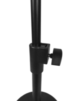 Support de microphone de table en plastique noir réglable avec base ronde pour basson, vente en gros