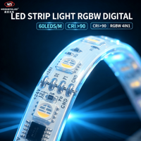Bande LED RGBW CCT adressable SPI, programmable, à pixels, 5050 24V, en cuivre, pour éclairage architectural intelligent