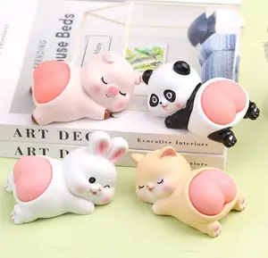 Pinch the butt and decorate the cute little pig panda rabbit creative decompression toy Q bouncy butt doll