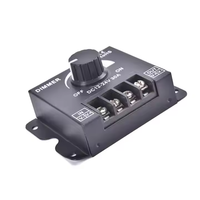 SY noir 30A rotatif LED gradateur DC12-24V contrôleur de bouton poussoir en plastique haute puissance avec garantie de 3 ans pour les bandes de LED