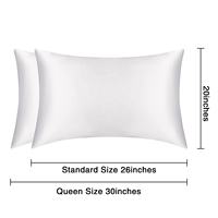 Ensemble de taies d'oreiller en satin de soie de mûrier 100% gris foncé personnalisé, fermeture à rabat, housse de coussin douce, bénéfique pour les cheveux, la peau et la literie