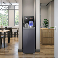 Machine automatique de bar à thé à chargement par le bas/distributeur d'eau chaude froide avec refroidissement par compresseur