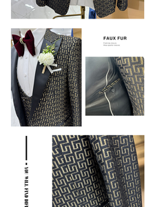 Completo <span class=keywords><strong>da</strong></span> <span class=keywords><strong>Uomo</strong></span> Bianco per Matrimonio e Feste, Abito a Tre Pezzi, Vendita all'Ingrosso - Product Image 5