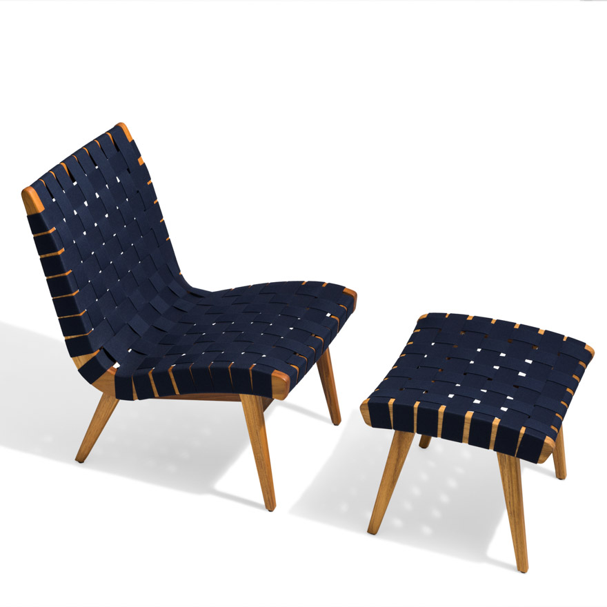 New design wood chair sets rope Outdoor Ottoman Furniture