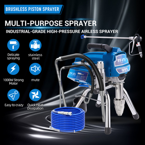 Pulvérisateur électrique sans air multifonction 995, kit complet avec <span class=keywords><strong>pistolet</strong></span> de pulvérisation, tuyau haute pression pour usage industriel et bricolage - Product Image 2