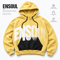 Sweat-shirts à capuche streetwear oversize pour hommes, impression de logo personnalisée, coton lourd 350-450G, sweat-shirt à capuche en coton lavé, poches contrastées, OEM