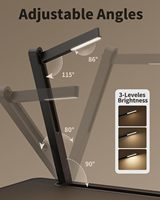 Plateau pour ordinateur portable SAIJI avec lampe de bureau LED Support réglable pour ordinateur portable adapté aux lits