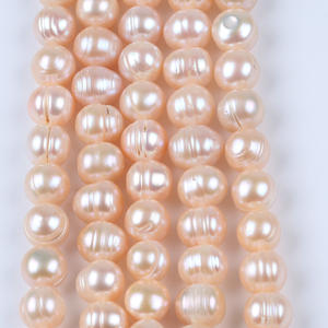 ไข่มุกน้ำจืดธรรมชาติทรงกลมลายตื้น ขนาด 11-12 มม. สำหรับทำสร้อยคอ DIY สำหรับคุณแม่ - Product Image 3