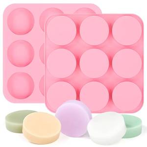 MUYULINS Factory 9-Cavity Cylindrical Maker LFGB Platinum Non-Stick BPA-Free <b>Silicone</b> Soap Mold - Product Image 1