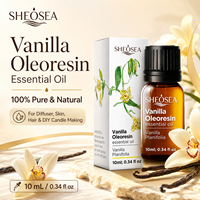 Huile Essentielle d'Oleorésine de Vanille Sheosea 10ml, Huile Naturelle de Vanille Planifolia pour Massage Cutané, Diffuseur et Aromathérapie